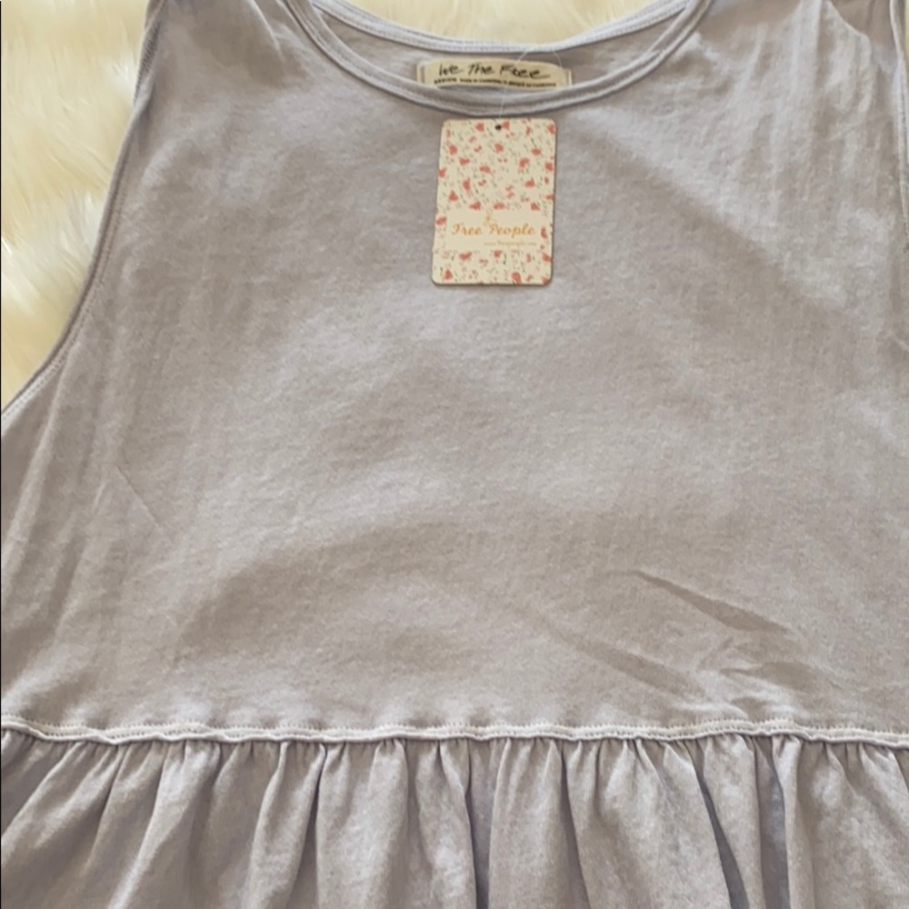 FREE PEOPLE Womens Purple Cap Sleeve - Picture 4 of 4